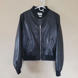 Aritzia Black Bomber Jacket